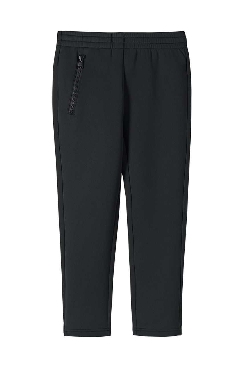 Dětské kalhoty Reima černá barva, hladké - černá -  91% Polyester