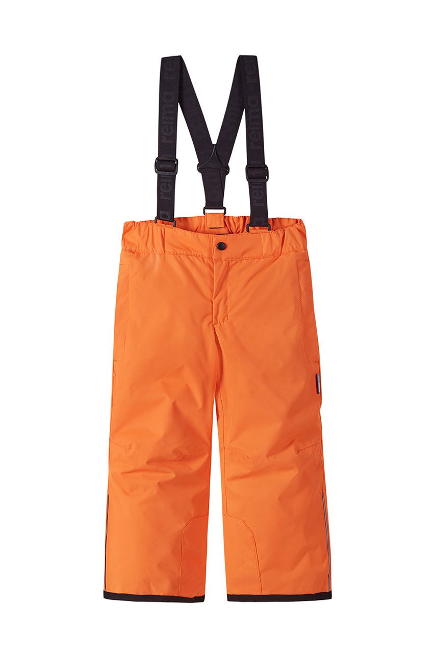 Reima spodnie do sportów zimowych dziecięce kolor pomarańczowy