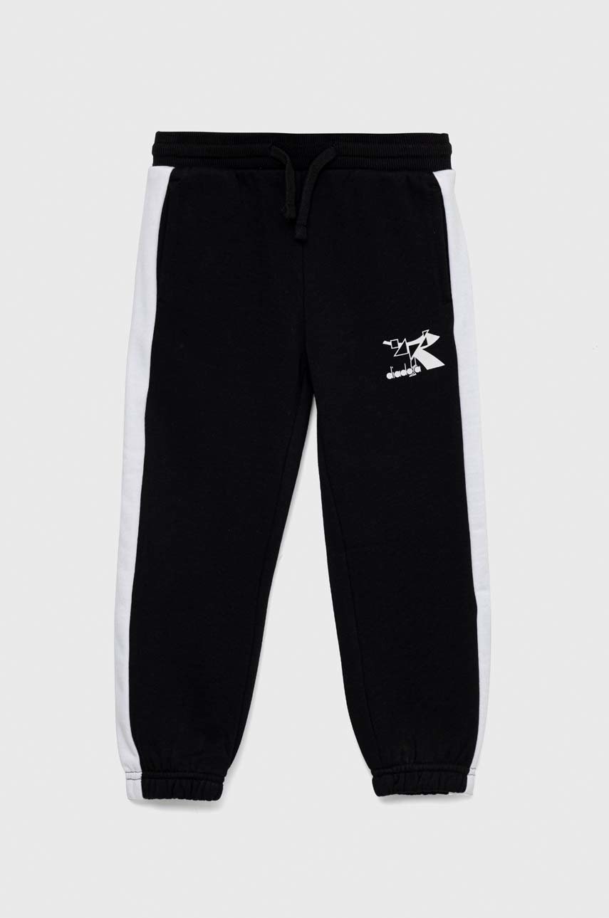 Дитячі спортивні штани Diadora колір чорний з принтом в Рівному Дитячі спортивні штани Diadora колір чорний з принтом в Рівному