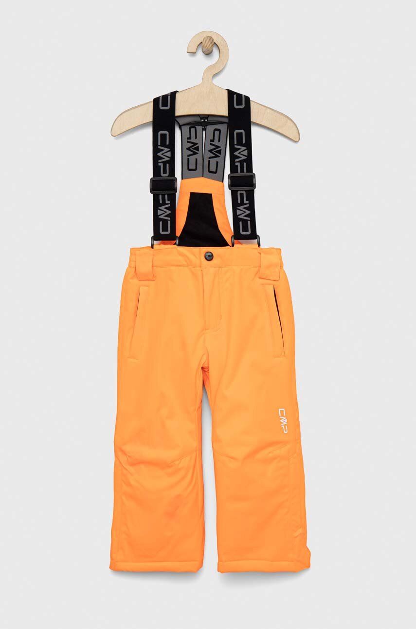 Dětské zimní sportovní kalhoty CMP oranžová barva - oranžová -  100 % Polyester