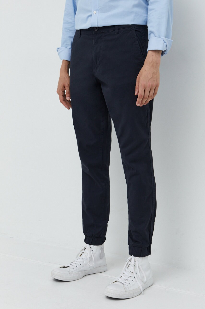Only & sons pantaloni barbati, culoarea albastru marin