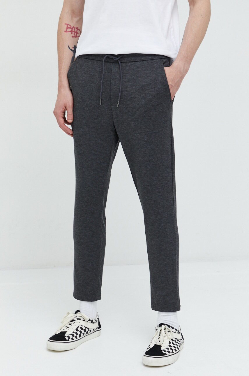 Only & sons pantaloni de trening barbati, culoarea gri