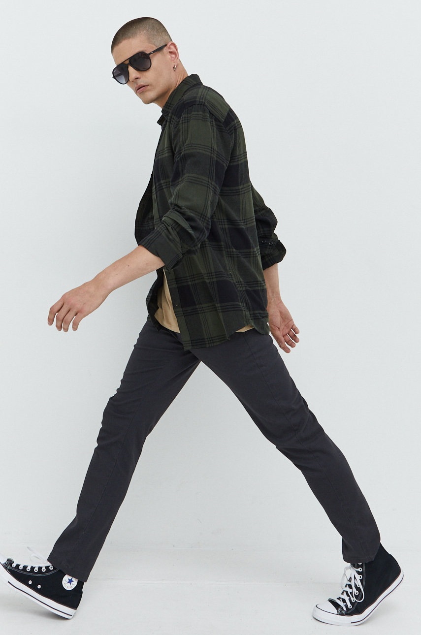 

Брюки Jack & Jones мужские цвет серый фасон chinos