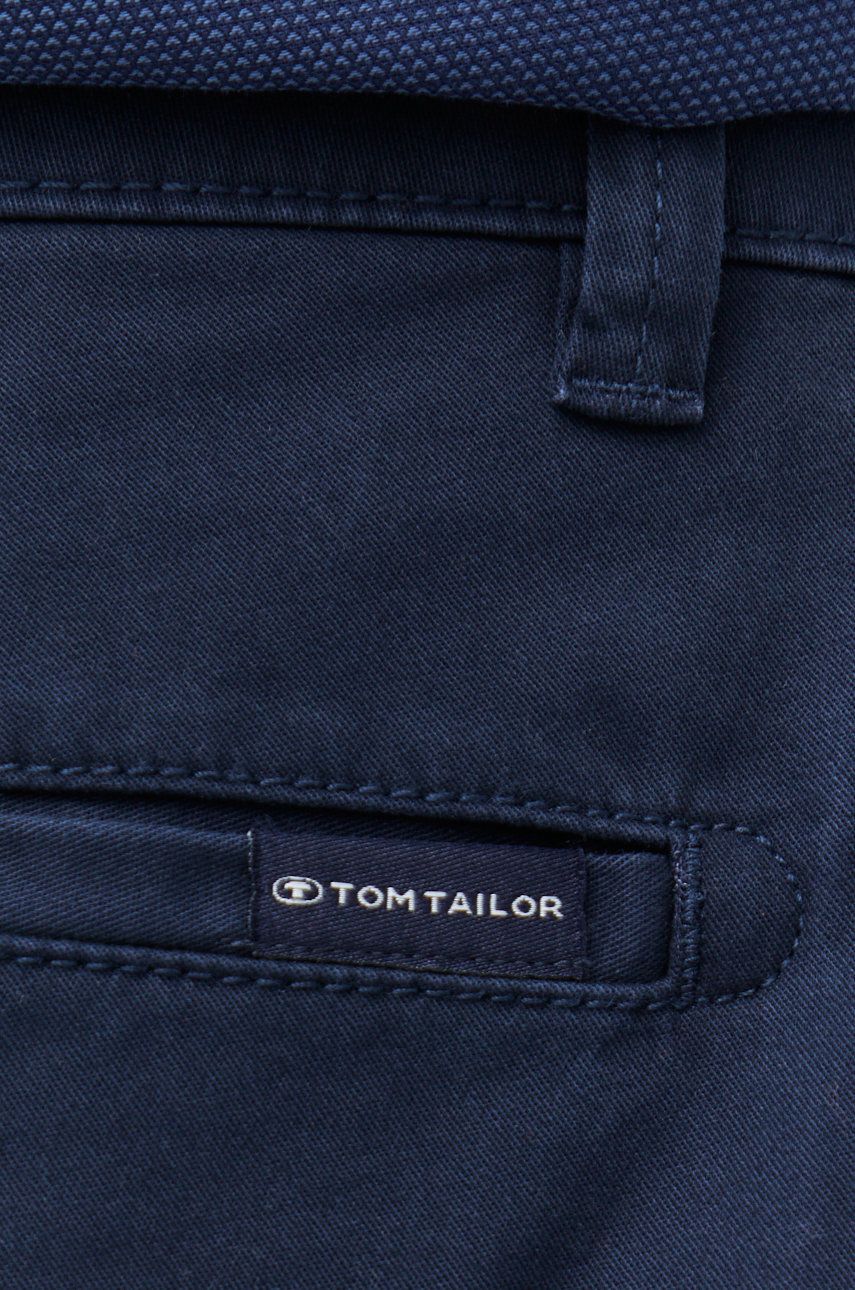 Tom Tailor spodnie męskie kolor granatowy proste