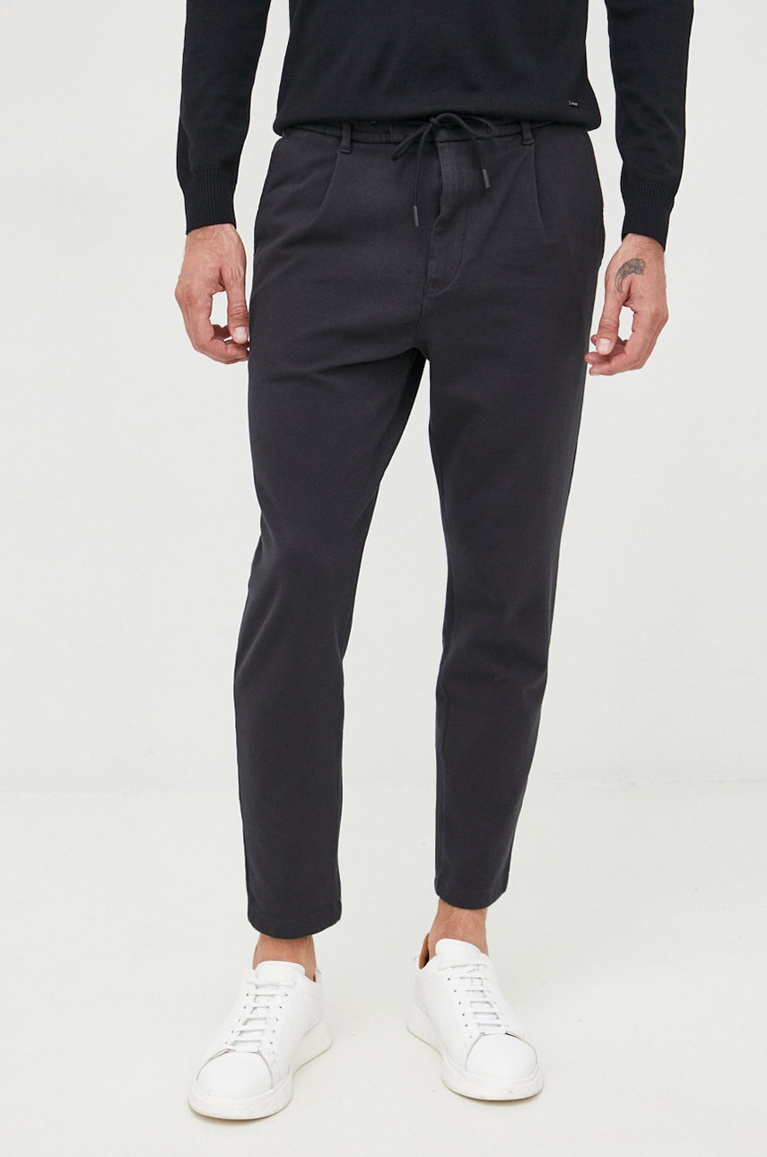 

Брюки BOSS Boss Casual мужские цвет чёрный прямое