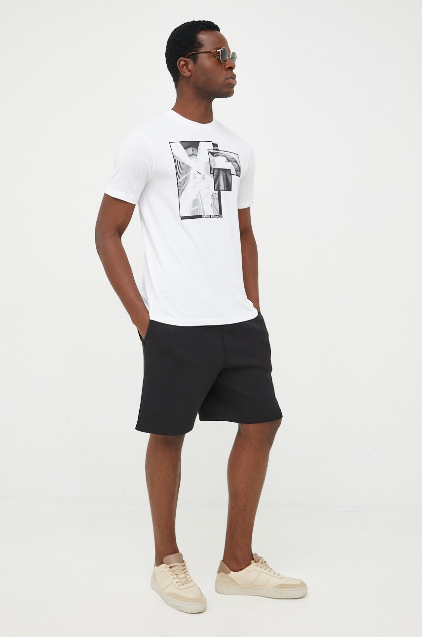 

Шорты Armani Exchange мужские цвет чёрный