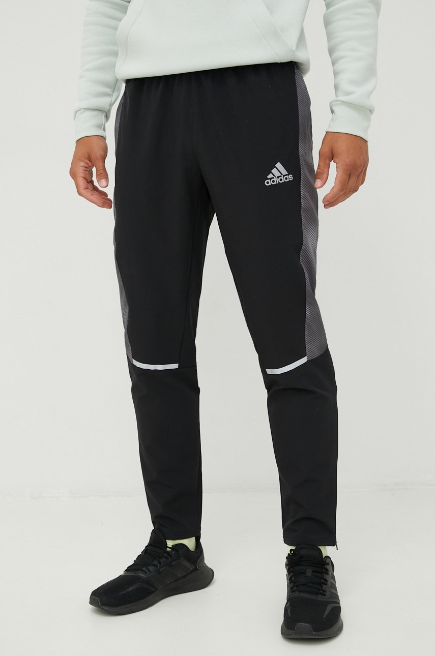 Adidas Performance Pantaloni De Trening Barbati, Culoarea Negru, Cu Imprimeu