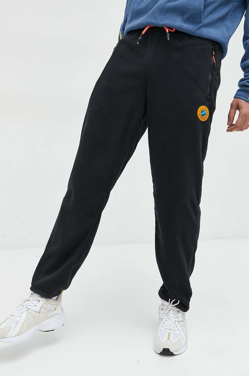 Adidas Originals pantaloni de trening barbati, culoarea negru, cu imprimeu