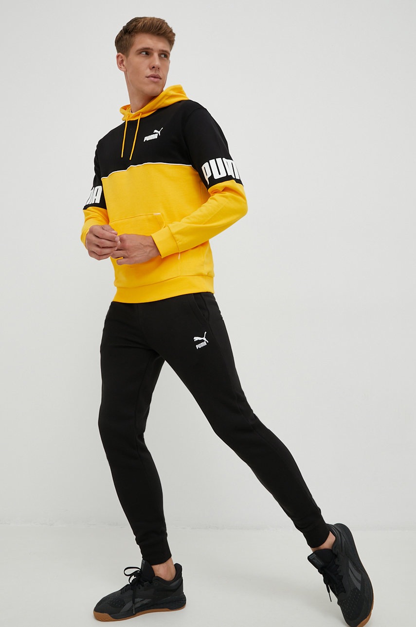 

Брюки Puma мужские цвет чёрный однотонные