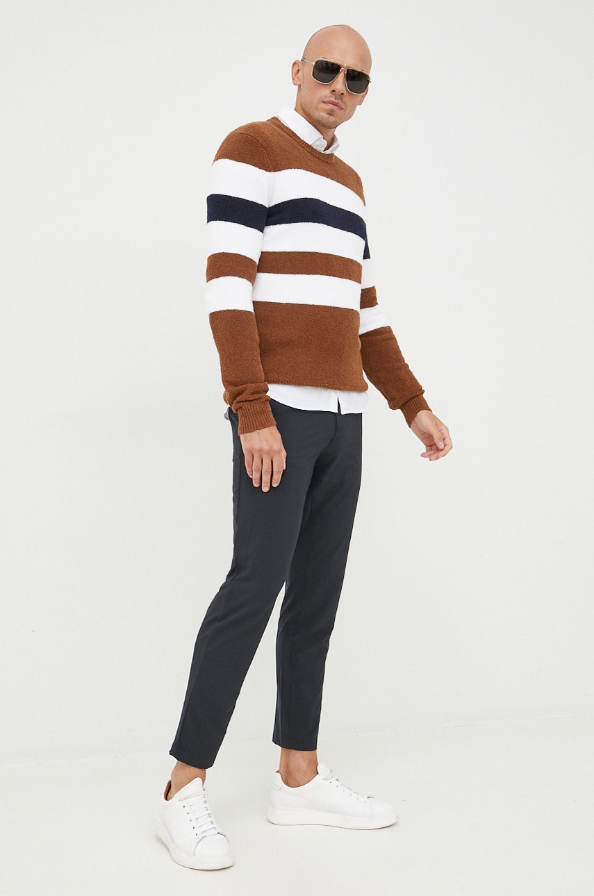 

Штани Michael Kors чоловічі колір чорний фасон chinos