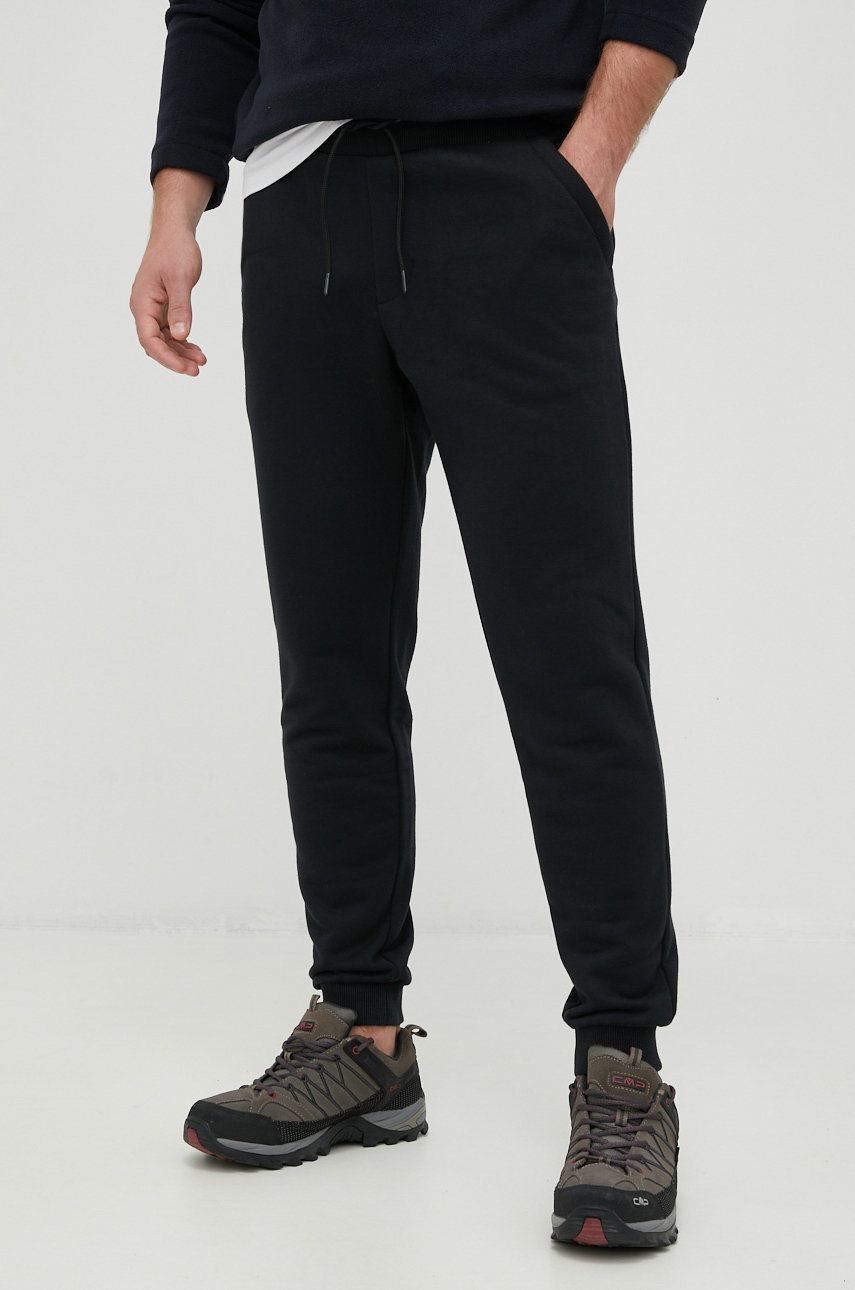 Columbia pantaloni de trening barbati, culoarea negru, neted 1958053-10