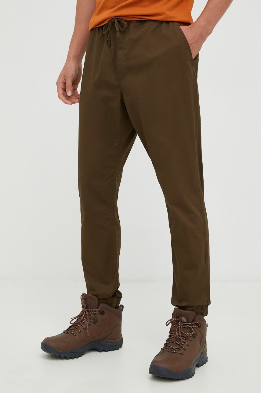 Columbia pantaloni barbati, culoarea verde