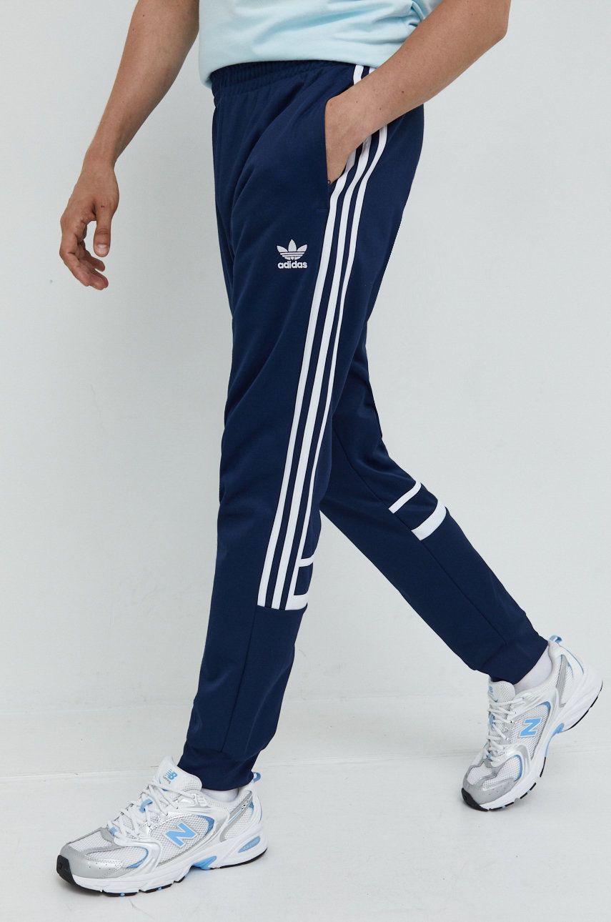 Adidas Originals Pantaloni Barbati, Culoarea Albastru Marin, Neted Hk7428-nindig