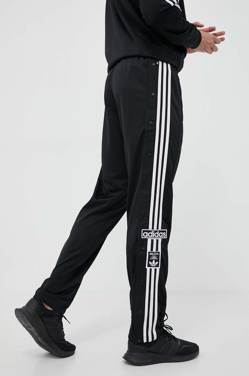 Adidas Originals Pantaloni De Trening Adibreak Culoarea Negru, Cu Imprimeu Hn6098-black