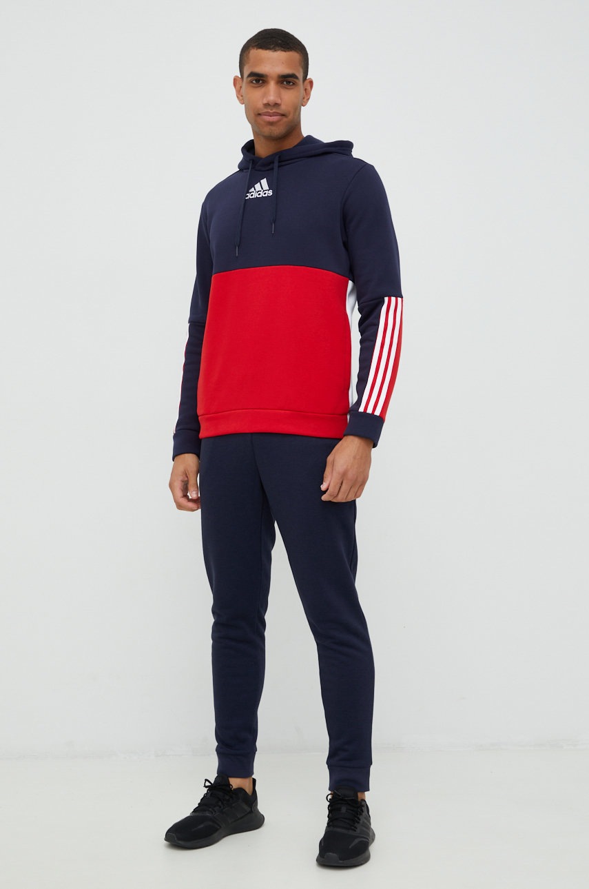 

Спортивні штани adidas чоловічі колір синій однотонні
