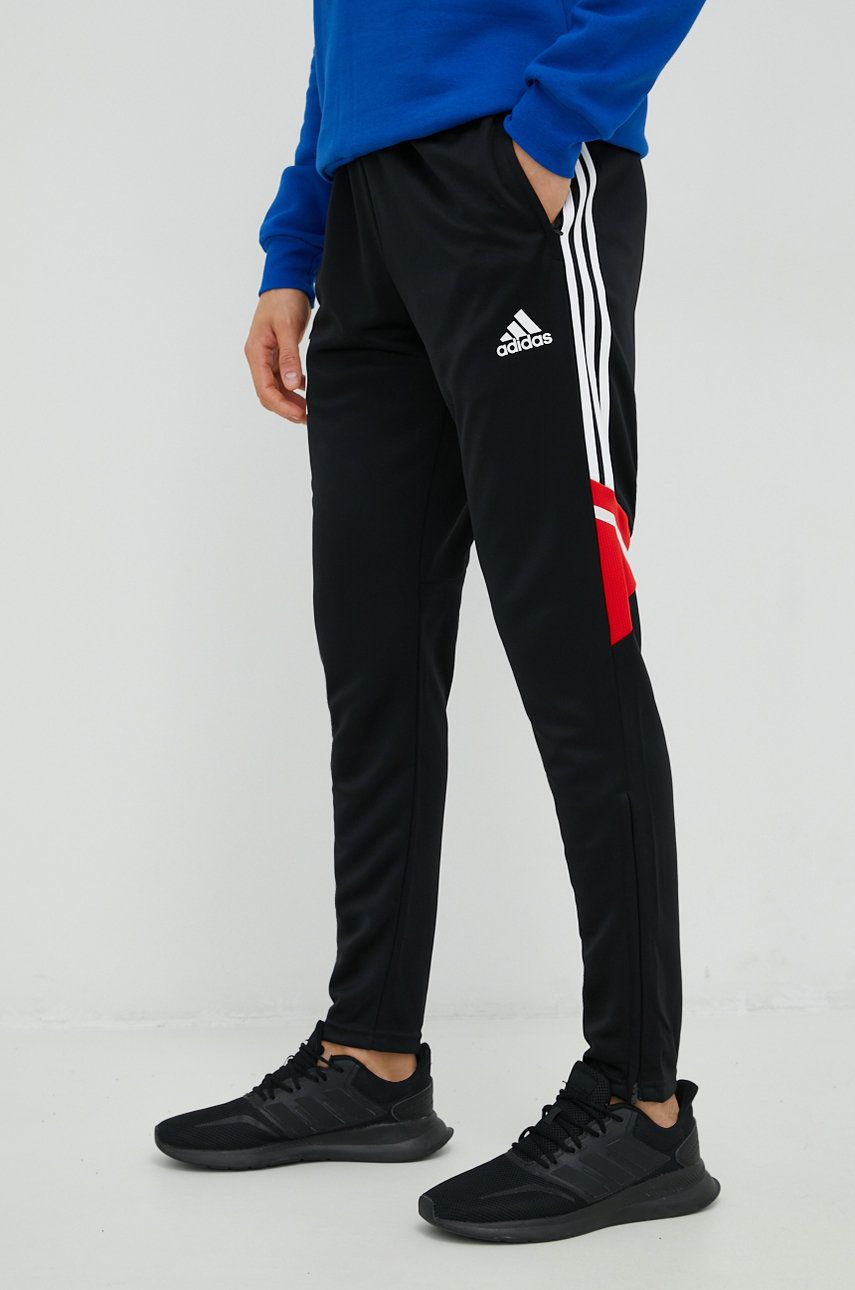 adidas Performance pantaloni de antrenament Messi barbati, culoarea negru, cu imprimeu