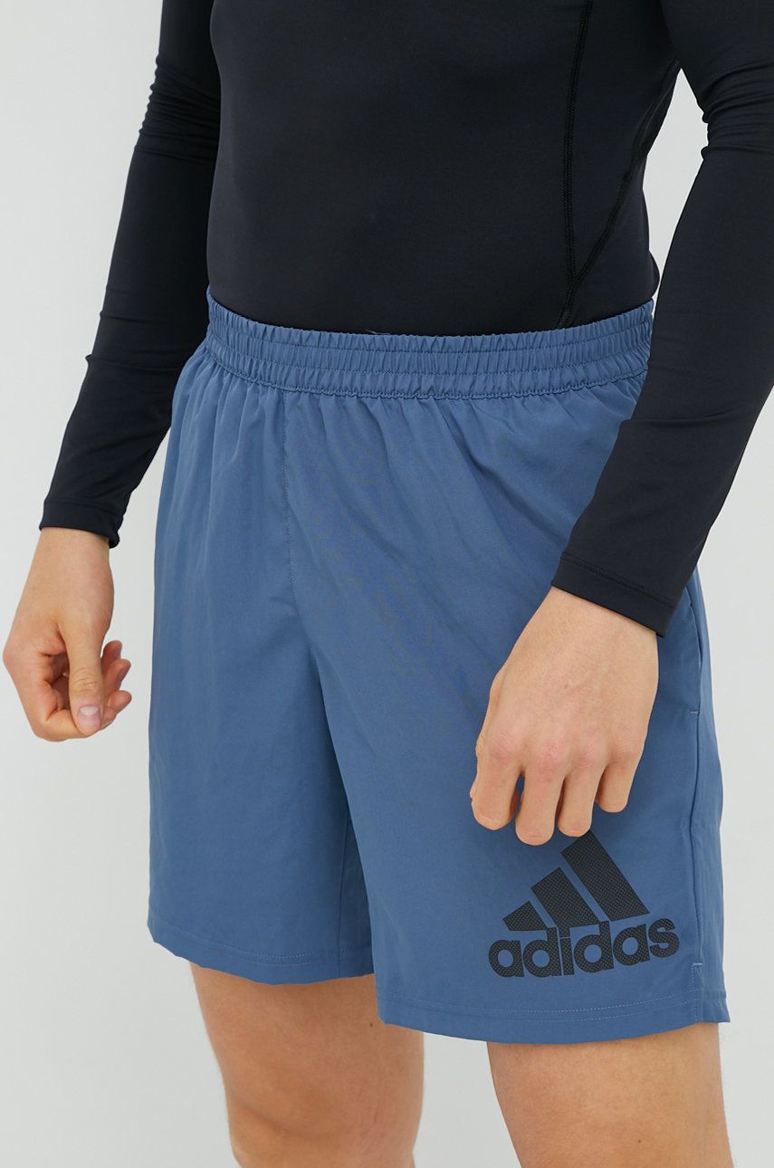 Adidas Performance szorty do biegania Run It męskie kolor niebieski