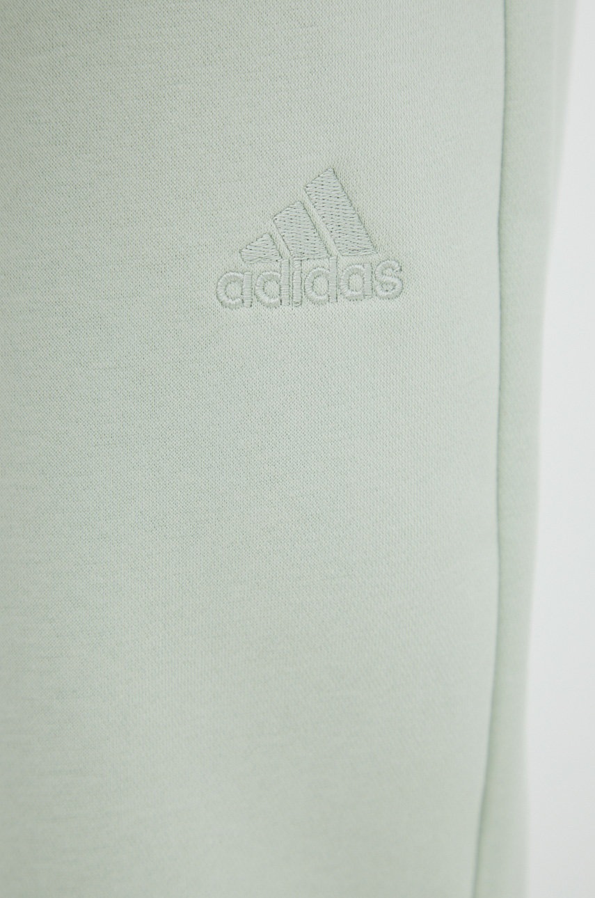 Спортивні штани adidas Performance чоловічі колір зелений однотонні 