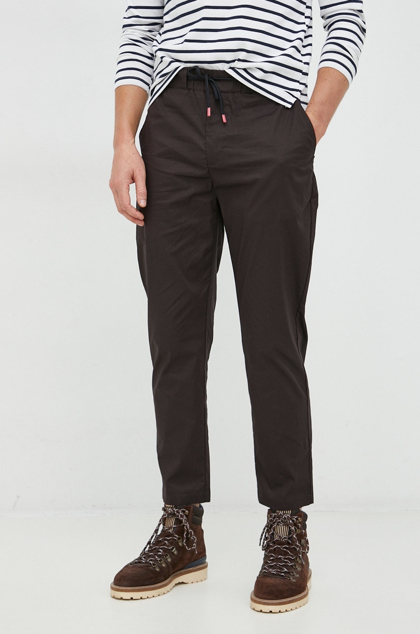 Scotch & Soda pantaloni barbati, culoarea maro, mulata