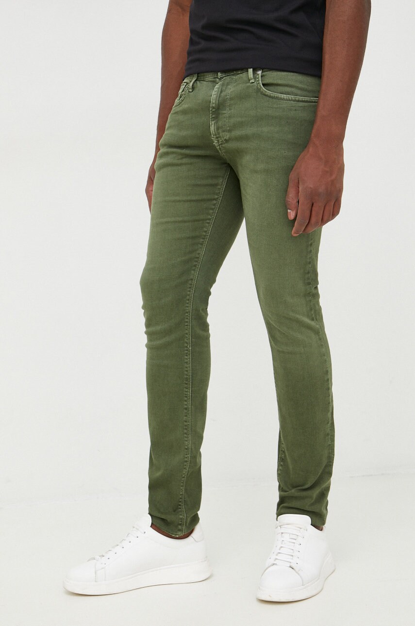 Pepe jeans jeansi barbati, culoarea verde, drept