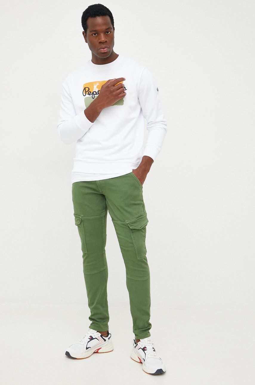 Pepe Jeans spodnie męskie kolor zielony