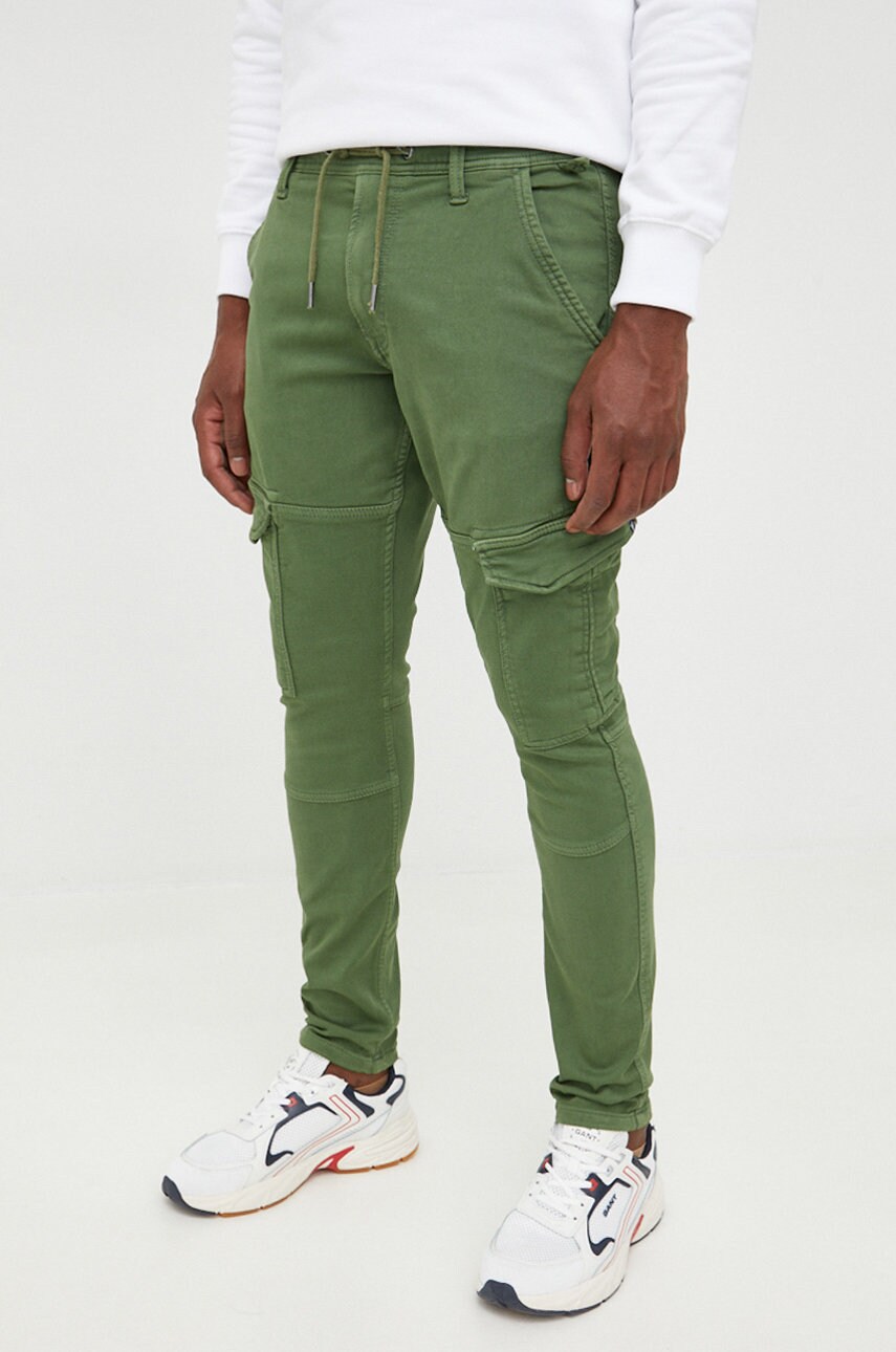 

Брюки Pepe Jeans мужские цвет зелёный