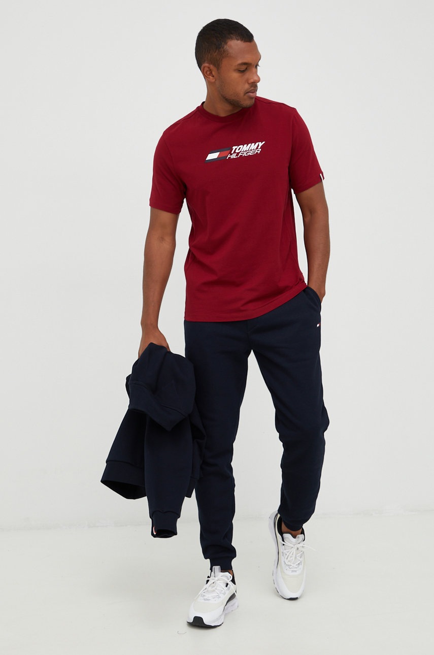 

Спортивні штани Tommy Hilfiger чоловічі колір синій однотонні