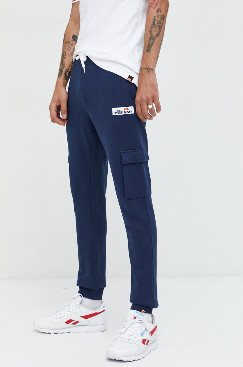 

Спортен панталон Ellesse в тъмносиньо с изчистен дизайн, Тъмносин