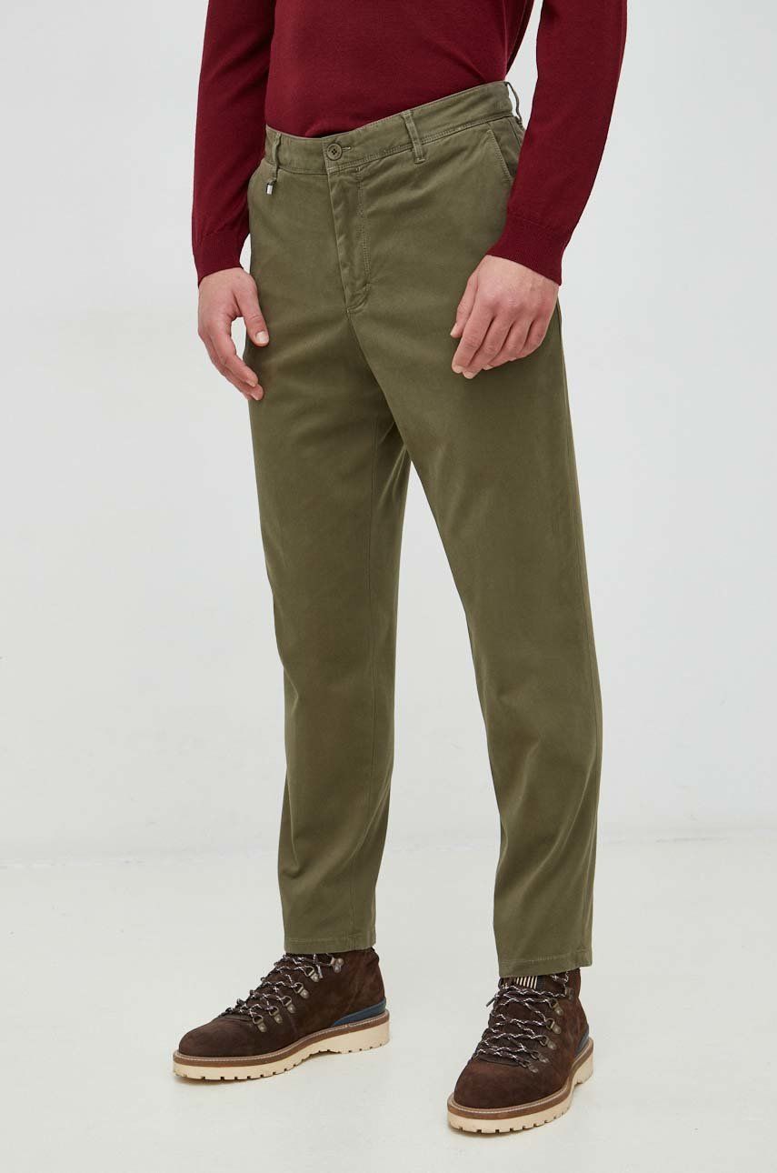 BOSS pantaloni barbati, culoarea verde, drept answear.ro imagine noua