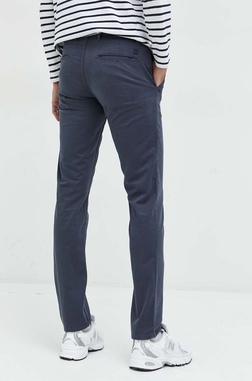 

Брюки BOSS Boss Casual мужские цвет синий фасон chinos