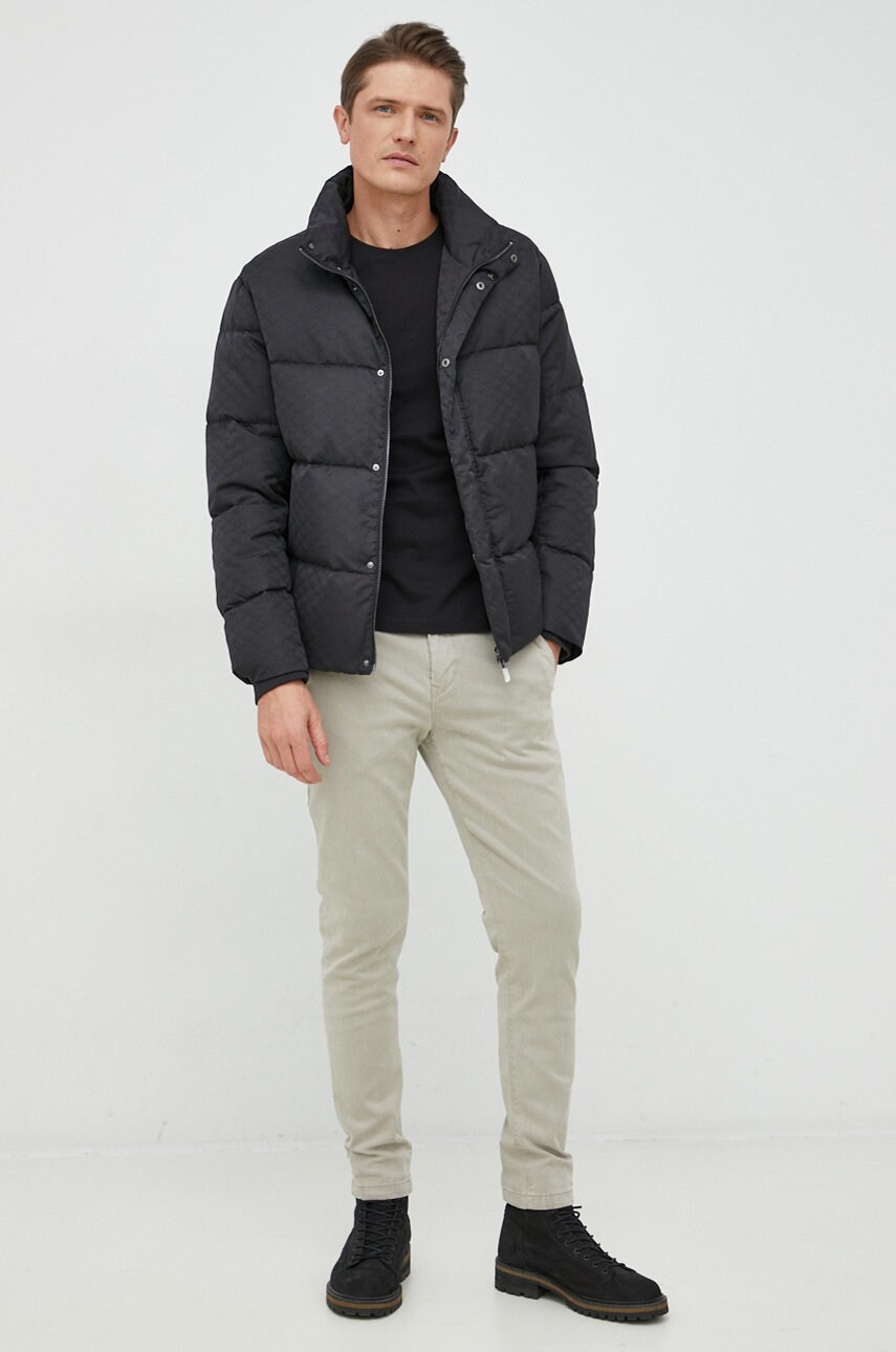 

Штани BOSS Boss Casual чоловічі колір сірий пряме