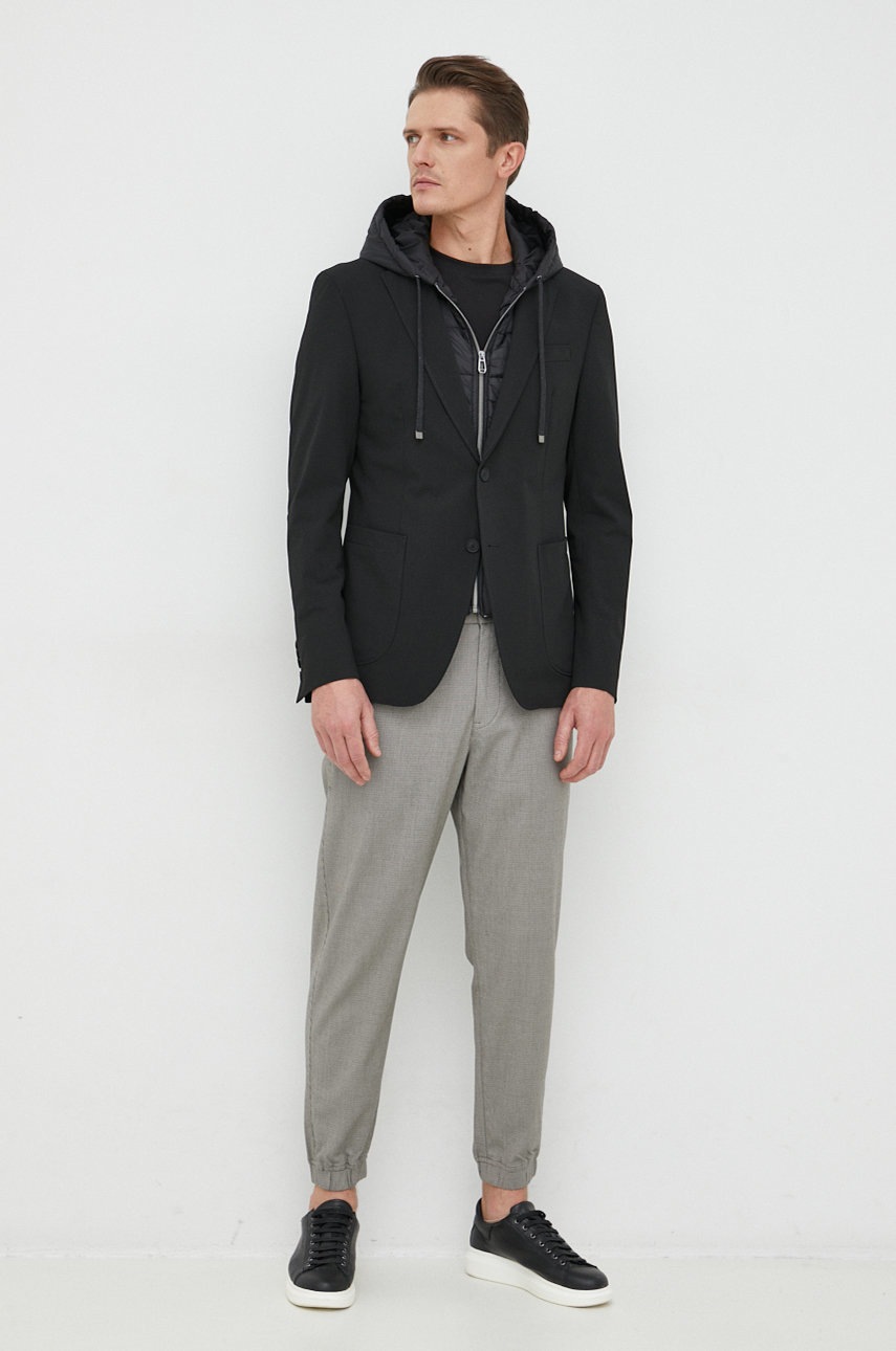 

Брюки BOSS Boss Casual мужские цвет серый