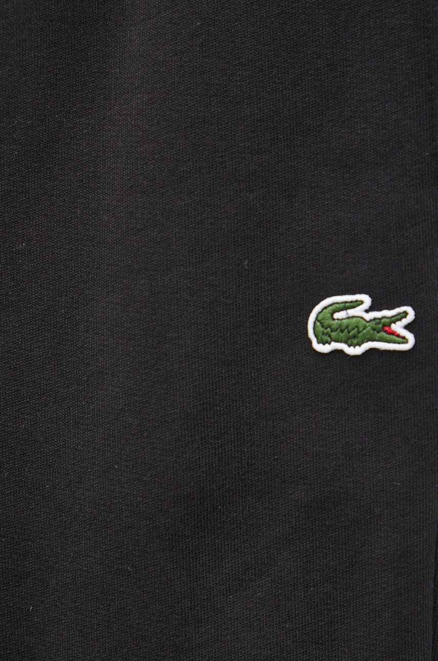 Спортивні штани Lacoste чоловічі колір чорний однотонні XH9624-132 