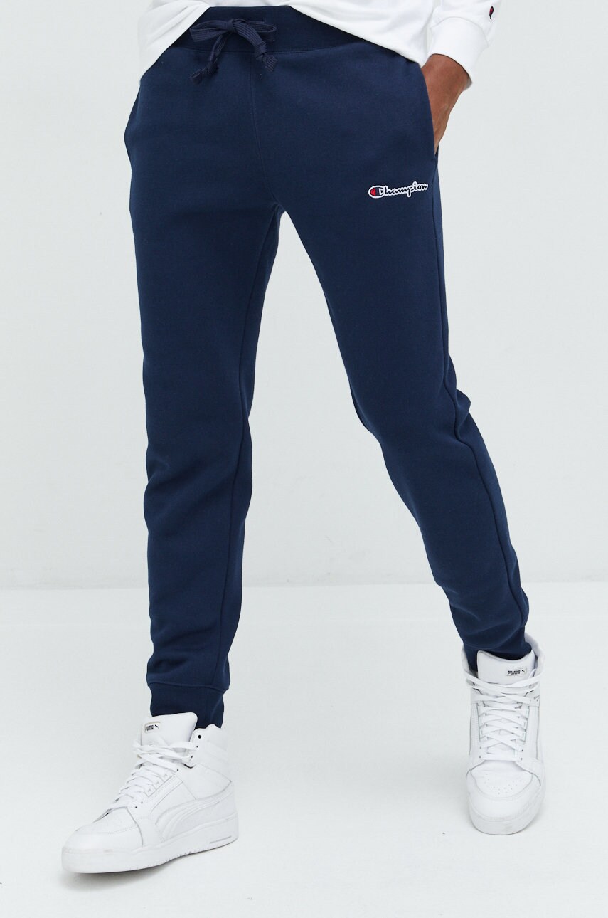 Champion pantaloni de trening barbati, culoarea albastru marin, neted