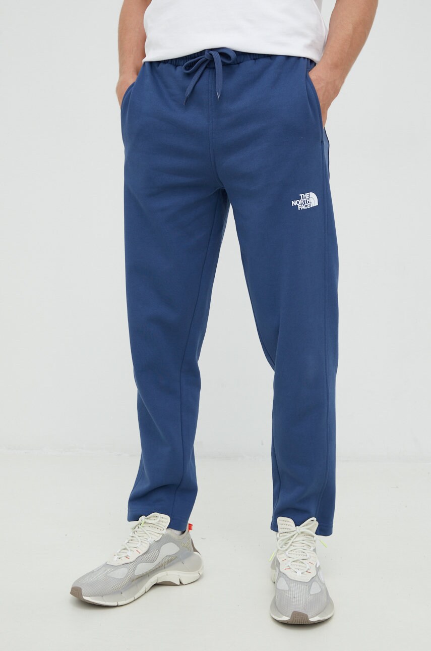 The north face pantaloni de trening din bumbac barbati, neted