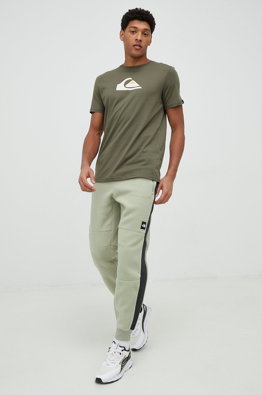 

Спортивні штани The North Face чоловічі колір зелений візерунок