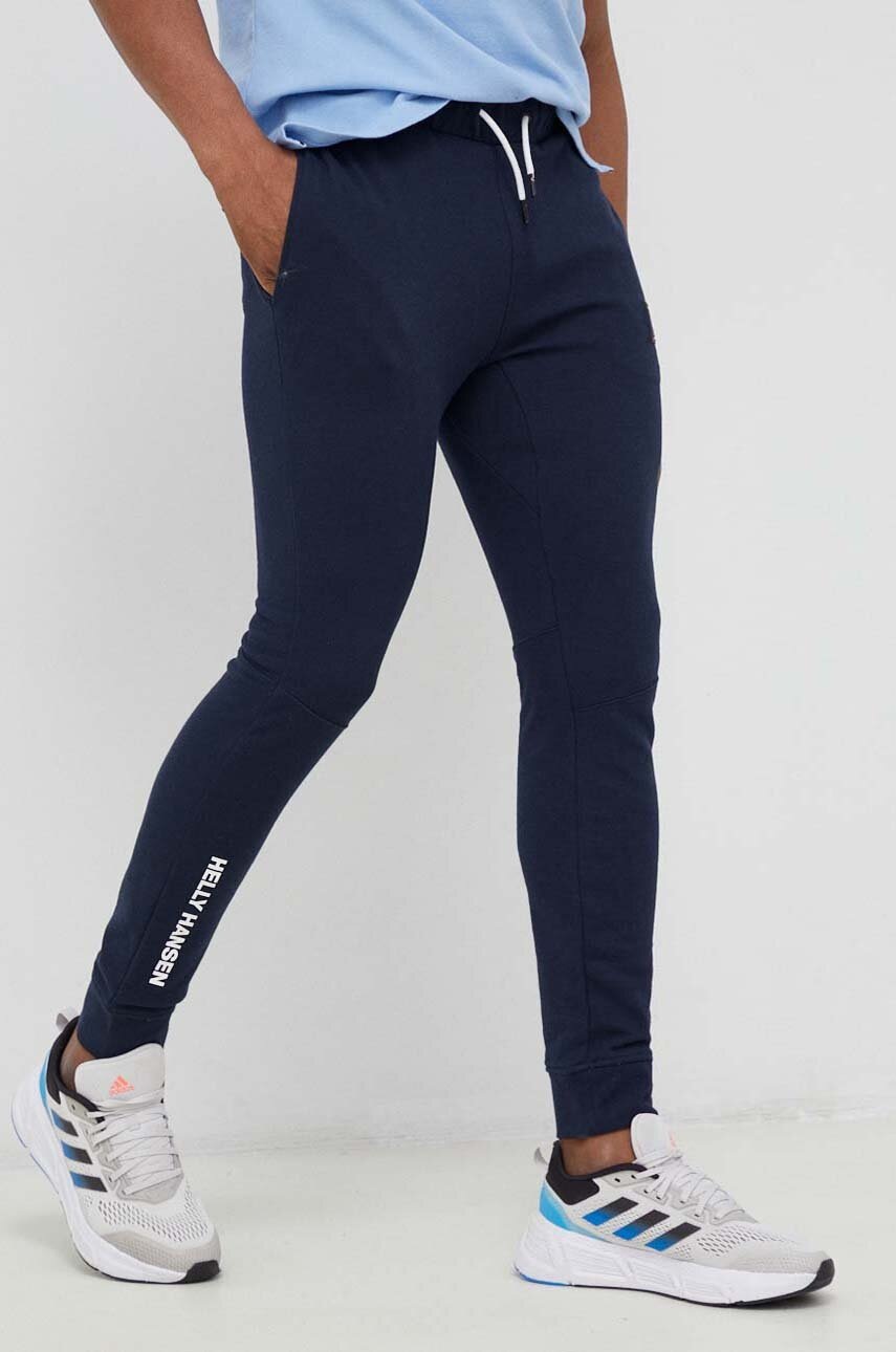 

Спортен панталон Helly Hansen в синьо с изчистен дизайн, Тъмносин