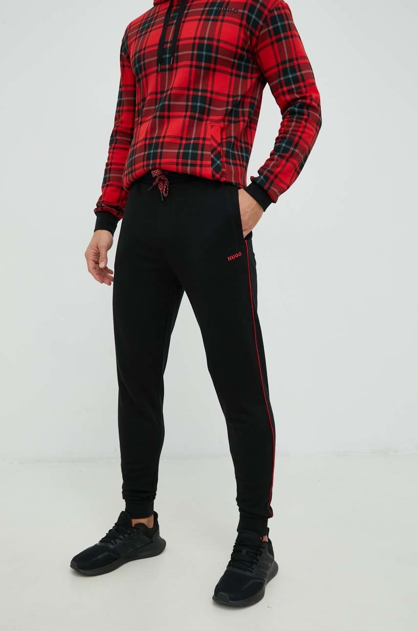 HUGO barbati, culoarea negru, neted