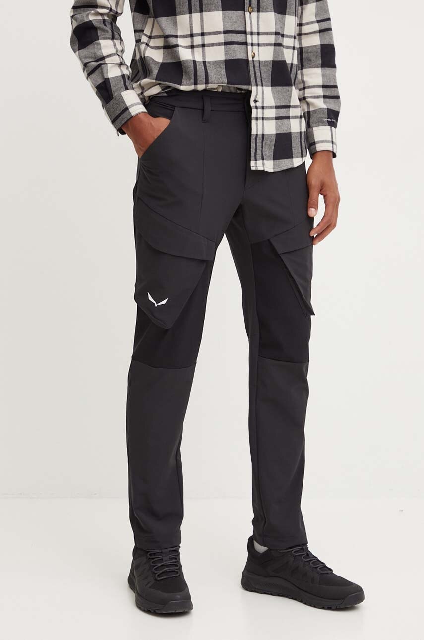 Salewa pantaloni de exterior Puez culoarea gri, 00.0000028482