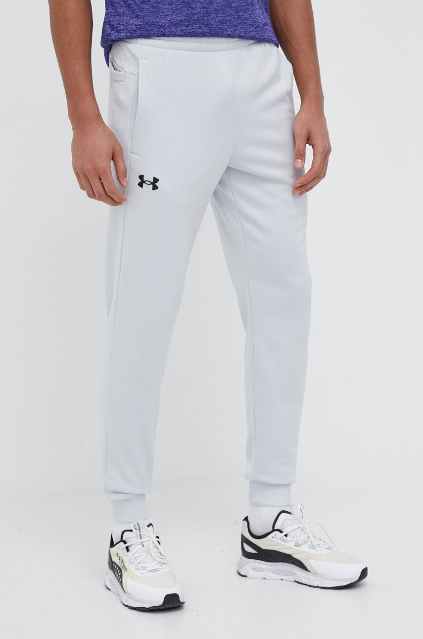 

Спортивные штаны Under Armour Armour Fleece мужские цвет серый однотонные