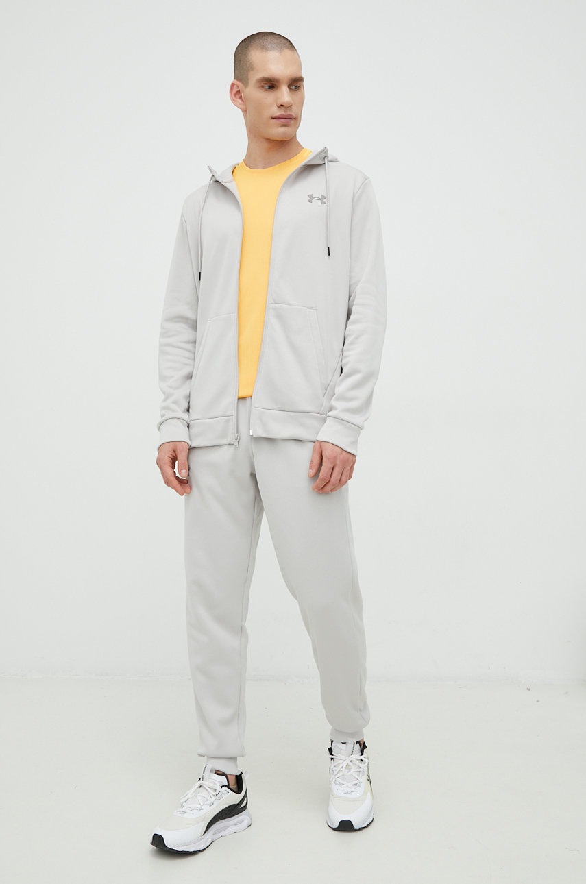 

Спортивные штаны Under Armour Armour Fleece мужские цвет серый однотонные
