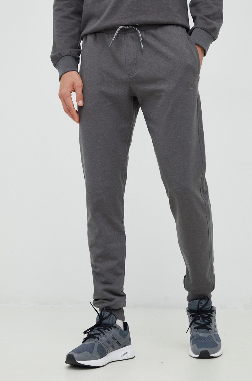 Cmp pantaloni de trening barbati, culoarea gri, melanj