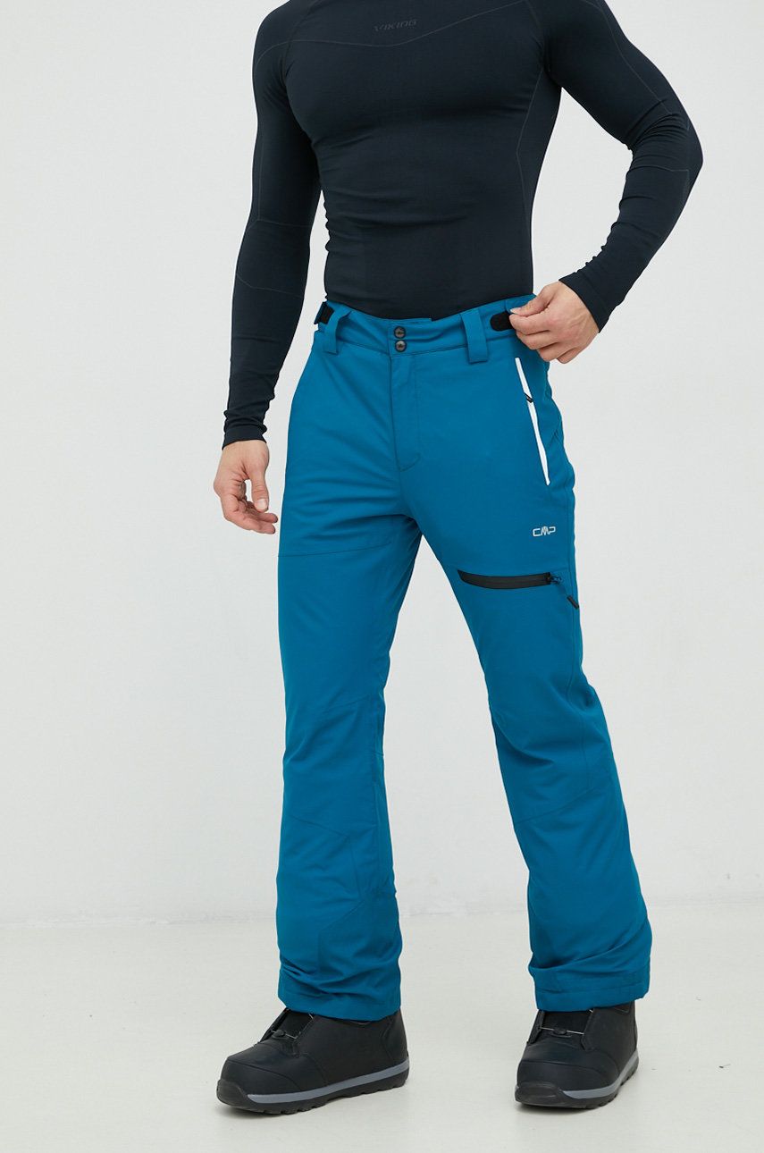 Lyžařské kalhoty CMP tyrkysová barva - tyrkysová -  100 % Polyester