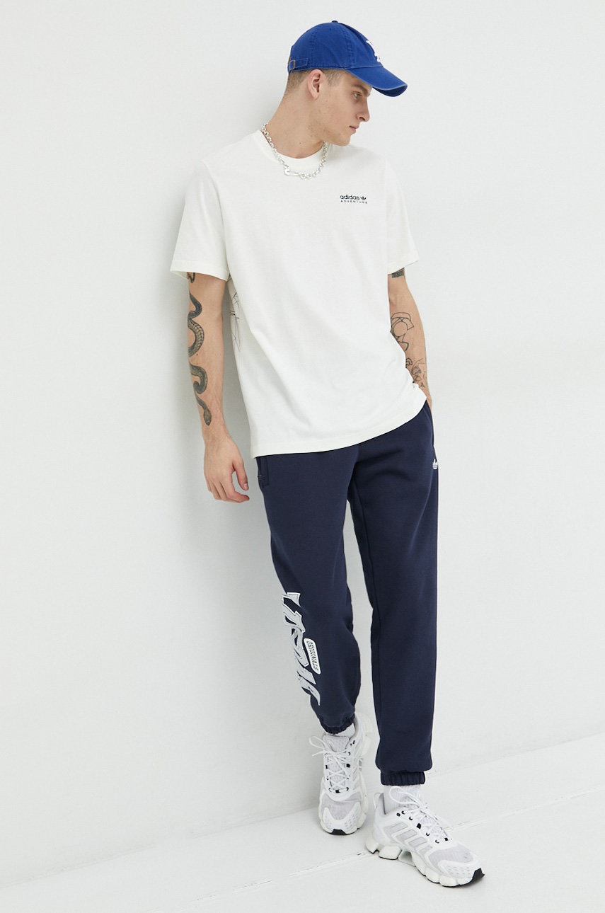 

Спортивні штани adidas Originals чоловічі колір синій однотонні