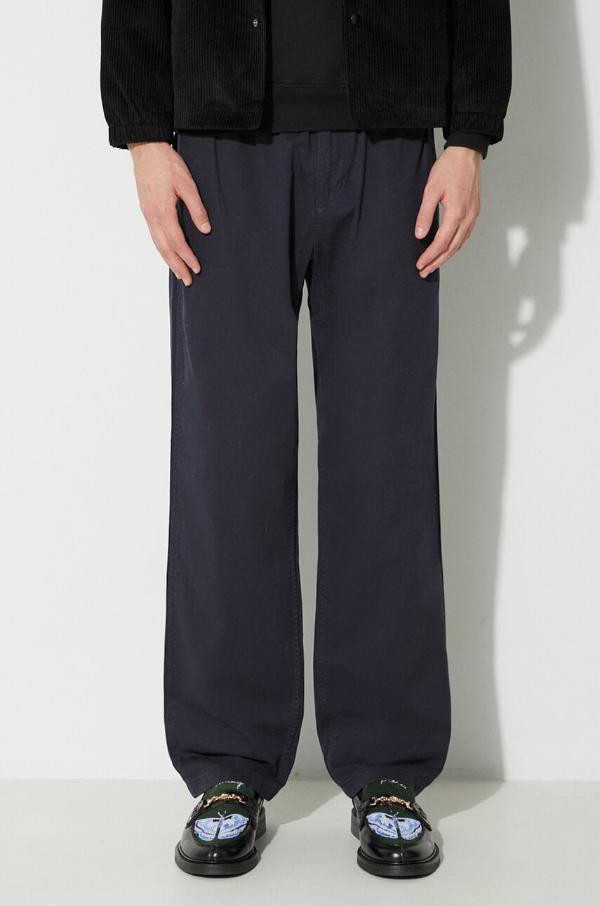 Gramicci pantaloni de bumbac Gramicci Pant culoarea bleumarin, G102.OGT