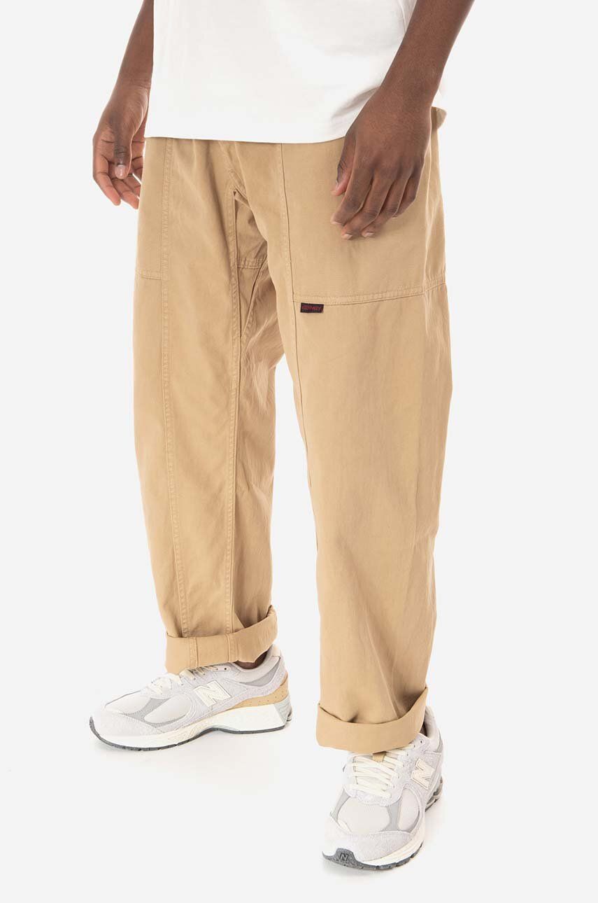 Gramicci pantaloni de bumbac Gadget Pant culoarea maro, drept G105.OGT-brown