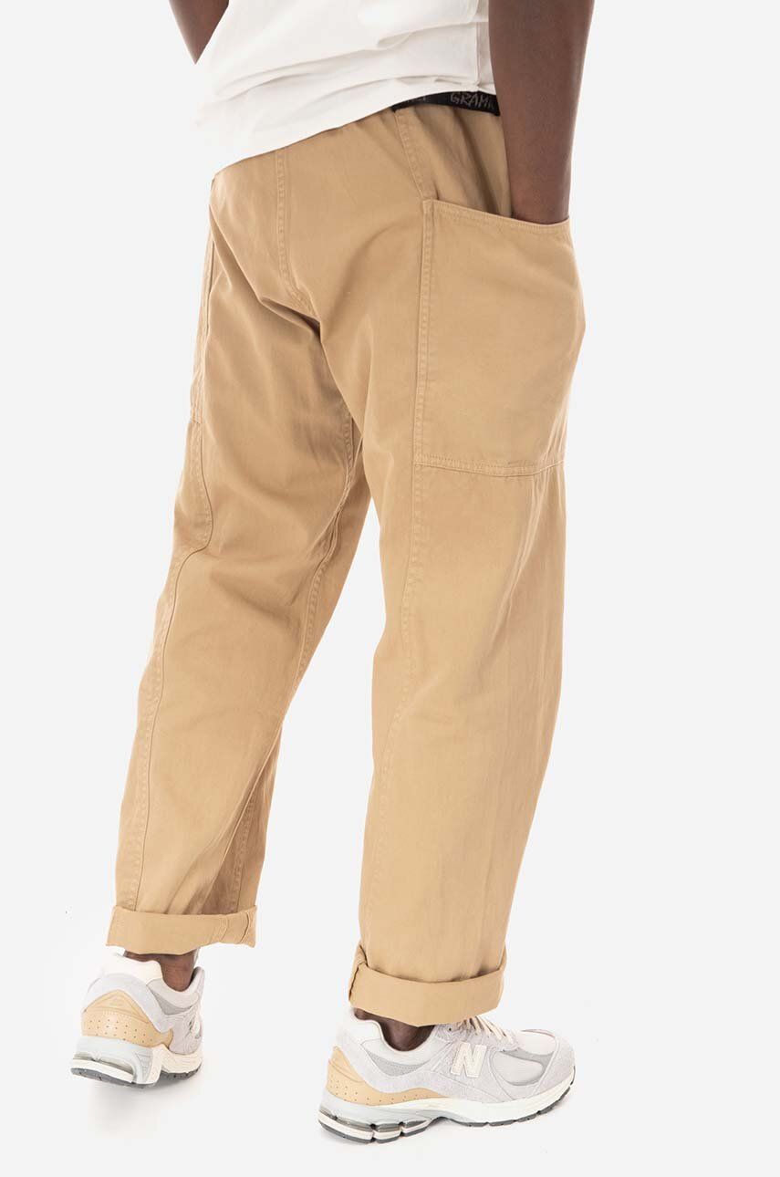 Gramicci Pantaloni De Bumbac Gadget Pant Culoarea Maro, Drept G105.OGT-brown
