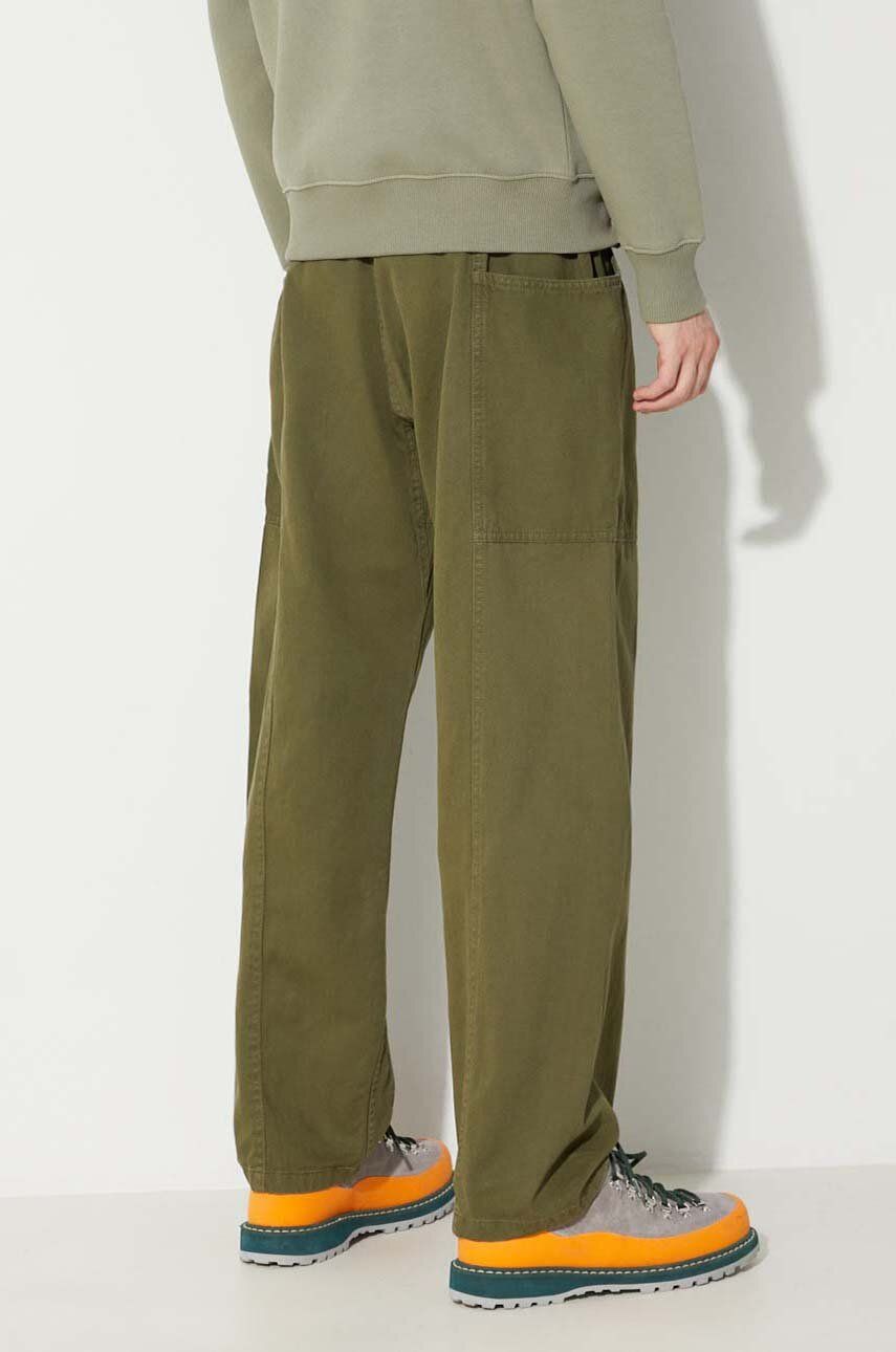 Gramicci Pantaloni De Bumbac Gadget Pant Culoarea Verde, Drept G105.OGT-brown