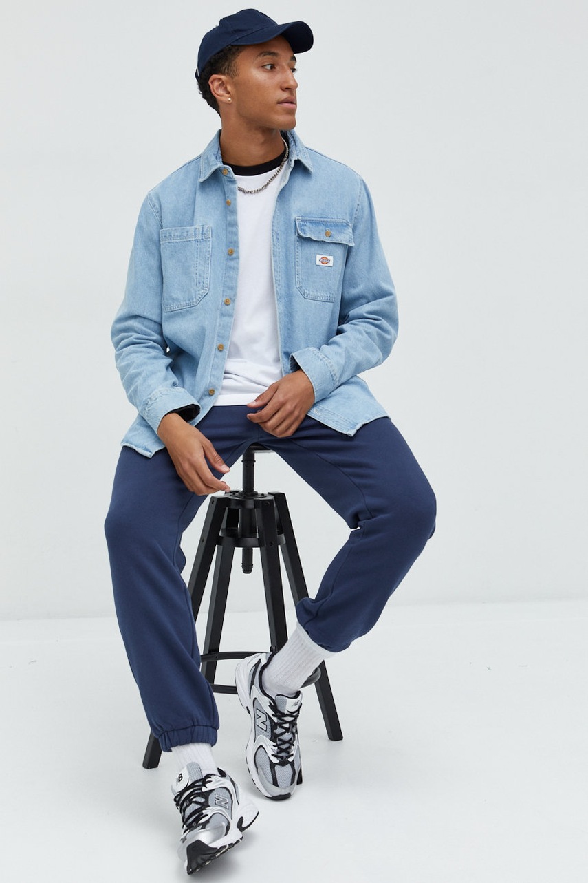 

Спортивные штаны Dickies цвет синий однотонные