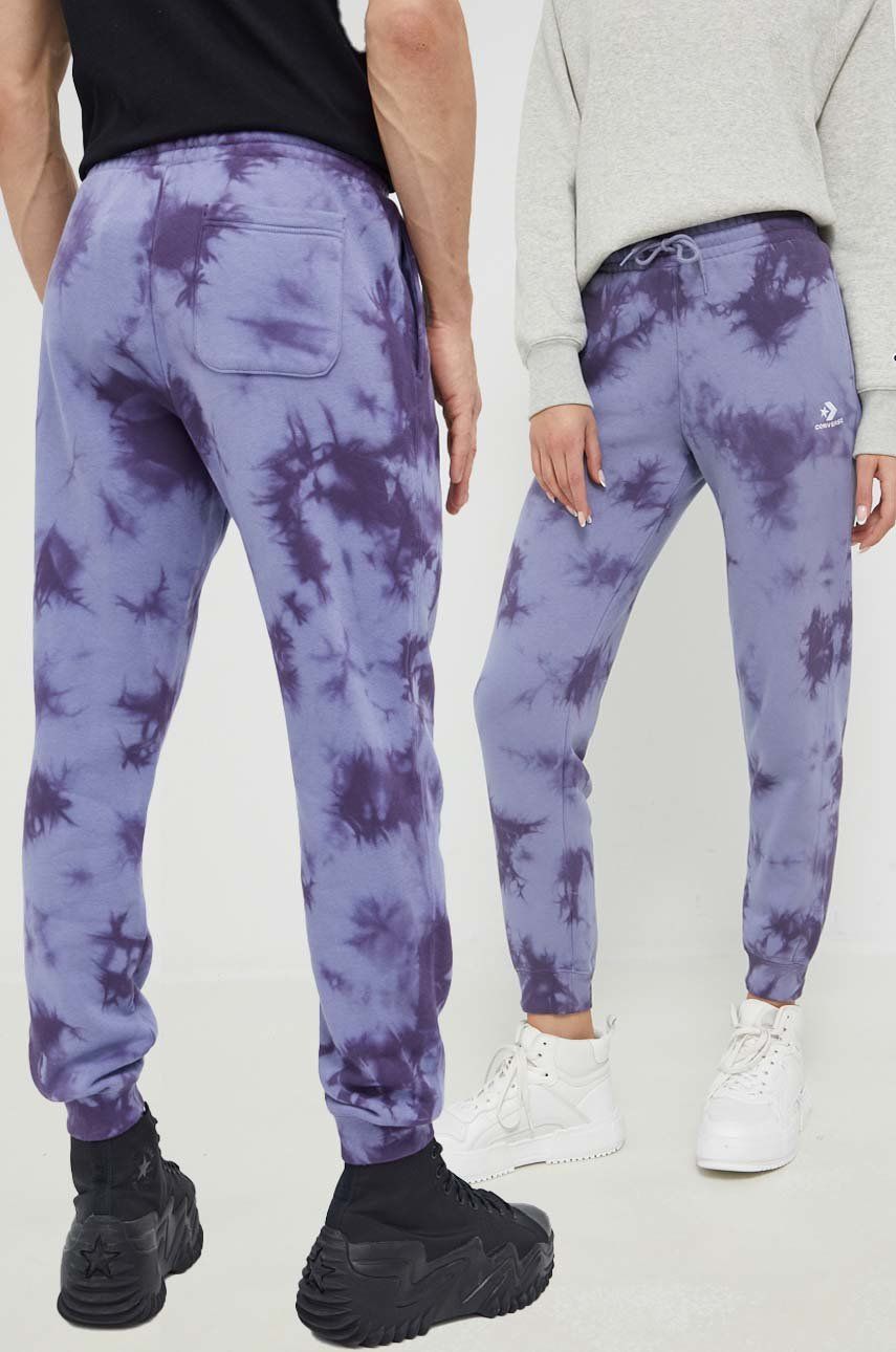 Converse pantaloni de trening unisex, culoarea violet, modelator answear.ro imagine noua